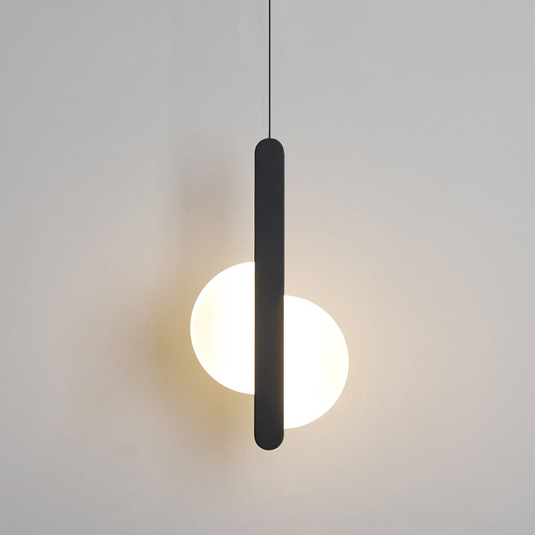 مصباح LED دائري نصف دائري من الأكريليك بتصميم بسيط وعصري، مناسب لجانب السرير 