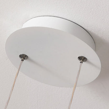 Modern Minimalist PE Circle Moon LED Pendant Light