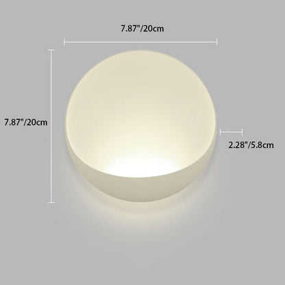 مصباح حائط LED دائري من الألومنيوم بتصميم عصري وبسيط 