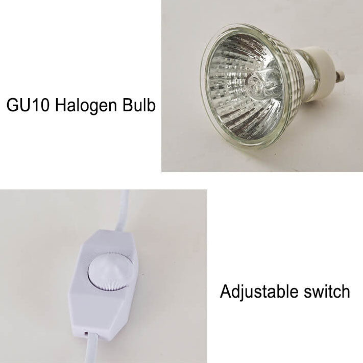 European Red Hardware 1-Light Melting Wax Table Lamp