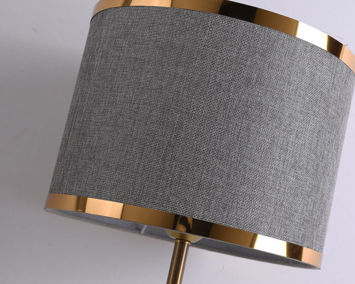 Modern Fabric Light Luxury Simple Cylindrical Design 1-Light Table Lamp