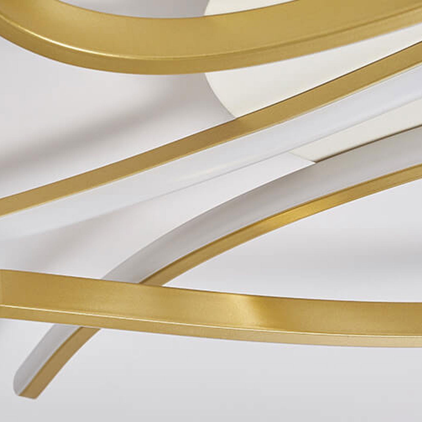Modern Creative Bending Curves Line Design LED Flush Mount Ceiling Light