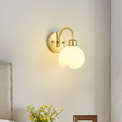 Modern Simplicity Iron ABS Flower 1-Light Wall Sconce Lamp For Bedside