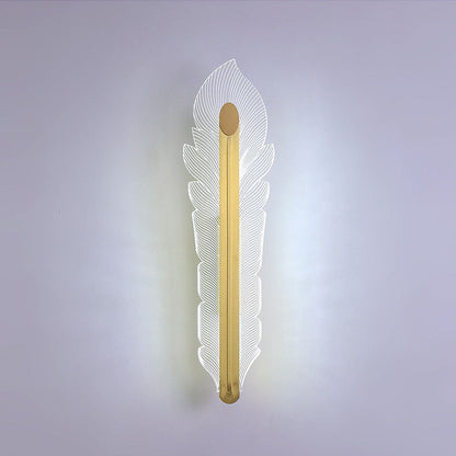 مصباح حائط LED فاخر من الأكريليك على شكل ذيل الفينيق من Nordic Light 