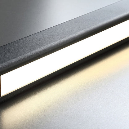 Modern Minimalist Long Aluminum Acrylic LED Island Light Pendant Light For Dining Room