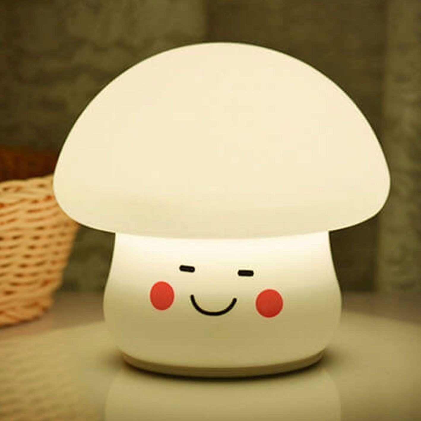 Creative Cartoon Mushroom Silicone Night Light LED Table Lamp