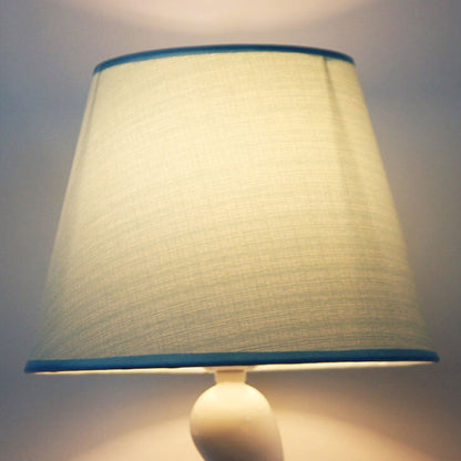 European Minimalist Fabric Curve Base 1-Light Table Lamp