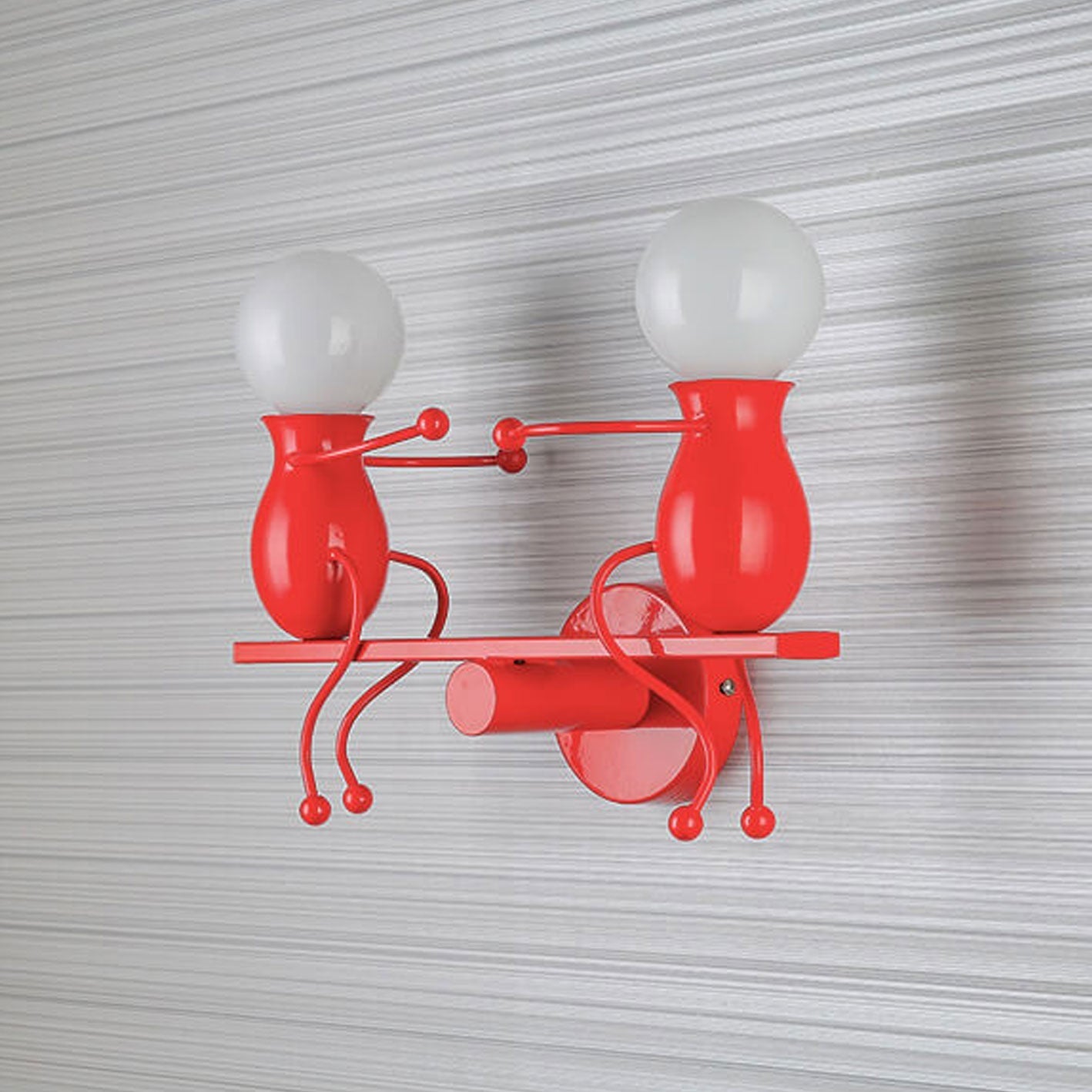 Modern Creative Two Little People 2-Light Wall Sconce Lamp