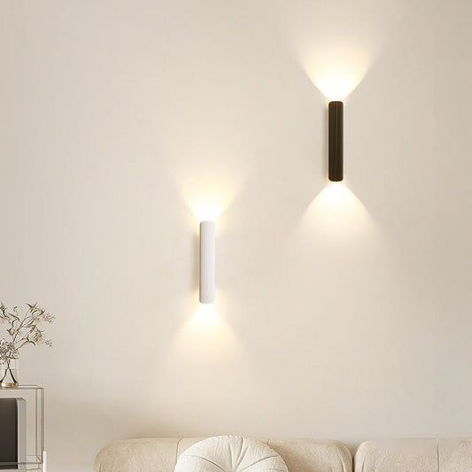 Modern Simplicity Iron Aluminum Roman Column Strip LED Wall Sconce Lamp For Bedside