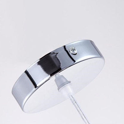 Modern Light Luxury Solid Silver Iron 1-Light Pendant Light