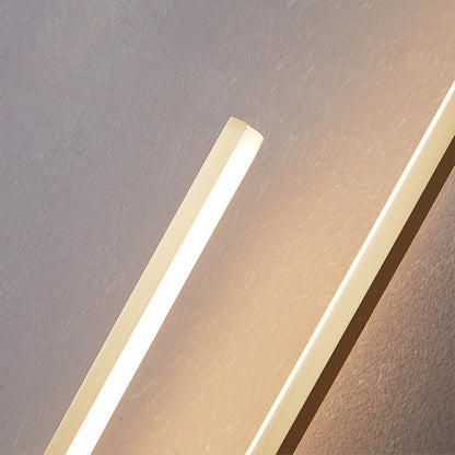 مصباح حائط LED بتصميم عصري بسيط مصنوع من النحاس والألومنيوم بخطاف دائري لغرفة النوم 