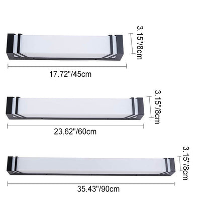 Industrial Waterproof Square LED Outdoor Sensor Wall Sconce Lamp