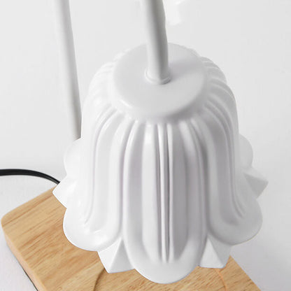 European Log Hardware Timing 1-Light Melting Wax Table Lamp