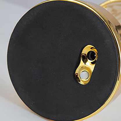 Retro Luxury Fabric Crystal Base LED Table Lamp