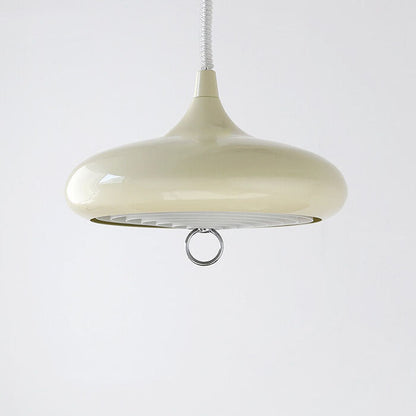 Modern Minimalist Pure White Liftable Iron Acrylic 3-Light Chandelier