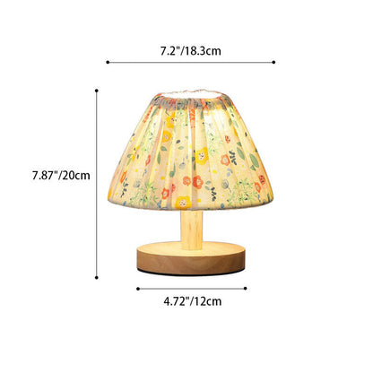 Modern Minimalist Creative Iron Flower Shape 1-Light Table Lamp