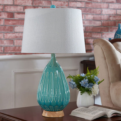 Modern Minimalist Light Luxury Ceramic 1-Light Table Lamp