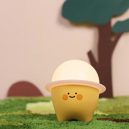 Creative Cute Emoji Silicone LED Night Light Bedside Table Lamp