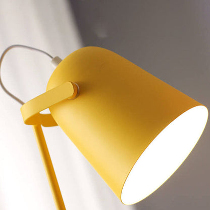 Nordic Macaron Color Creative Iron Bucket Design 1-Light Table Lamp