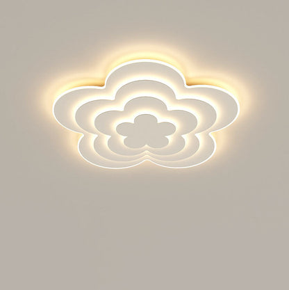 Modern Creative Flower Petal Acrylic LED Flush Mount Lighting