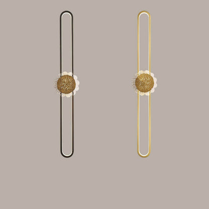 Industrial Full Copper Minimalist Creative Ring Design LED Wall Sconce Lamp