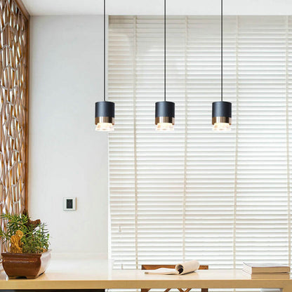 مصباح معلق LED أسطواني فاخر من الألومنيوم والأكريليك من Nordic Light 