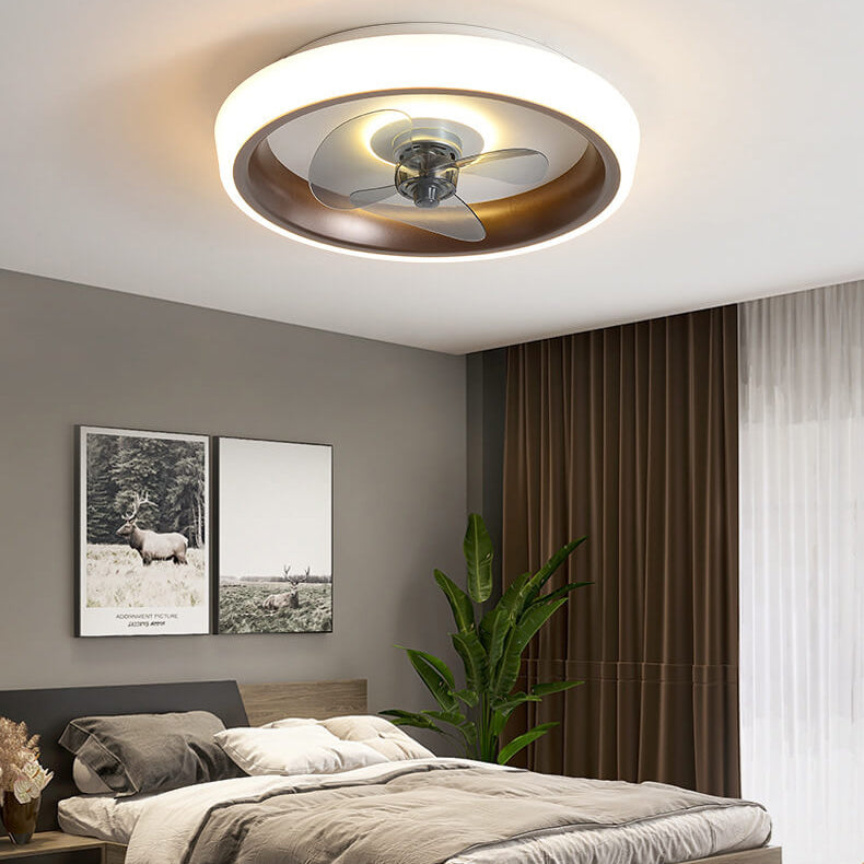 مروحة إضاءة LED خفيفة الوزن وحديثة من الأكريليك