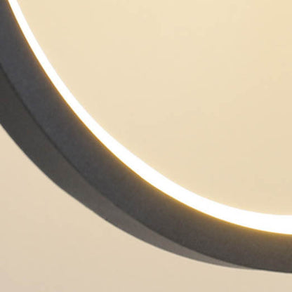 مصباح LED دائري هندسي من الحديد بتصميم بسيط وعصري لغرفة النوم 