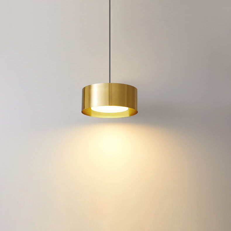 Modern Minimalist Round Head Iron LED Pendant Light