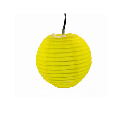 Modern Art Deco Solar Waterproof Fabric Lantern Ball LED String Lights Outdoor Landscape Lights For Outdoor Patio