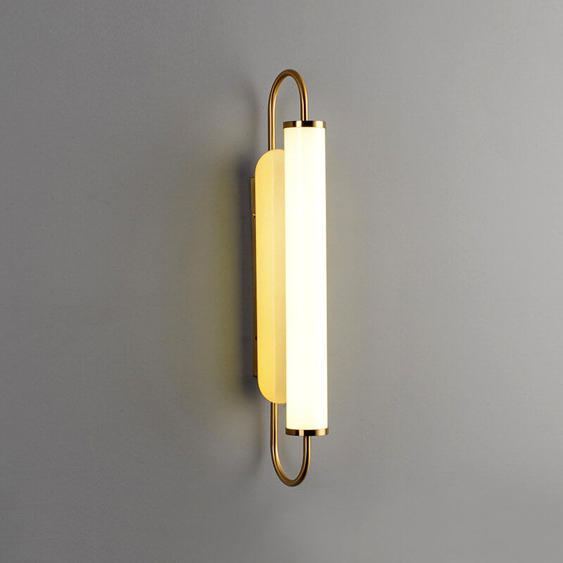 Post-modern Long Cylindrical 1-Light LED Wall Sconce Lamp