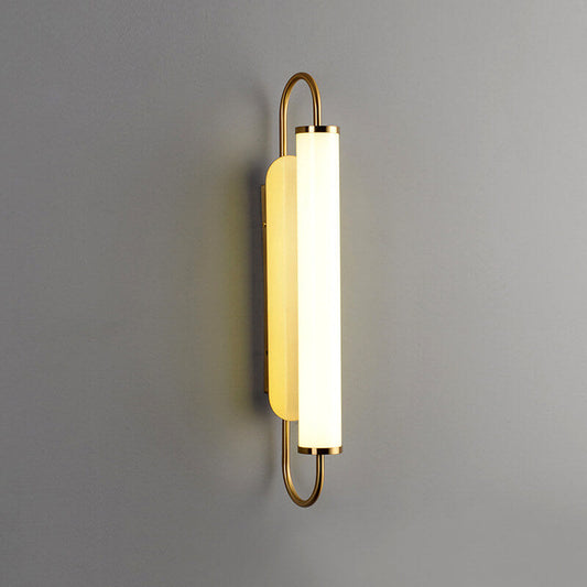 Post-modern Long Cylindrical 1-Light LED Wall Sconce Lamp