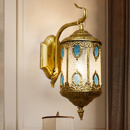 مصباح حائط بتصميم بوهو معاصر، مصنوع من الحديد بتصميم ريترو، إبداعي على الطراز المتوسطي، مزود بمصباح واحد 