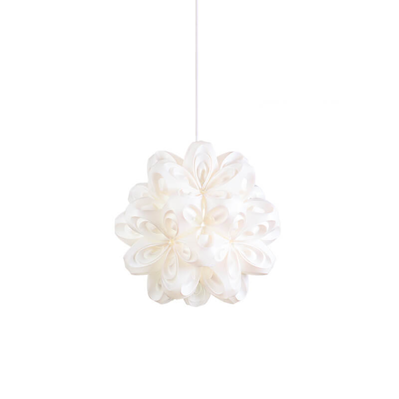 Nordic Simple Acrylic Origami Flower Ball 1-Light Pendant Light