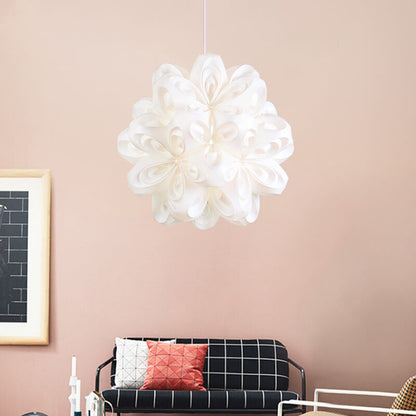 Nordic Simple Acrylic Origami Flower Ball 1-Light Pendant Light