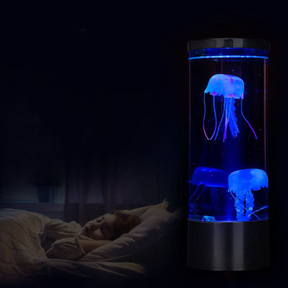 Colorful Jellyfish Night Lamp Cylindrical LED Night Light
