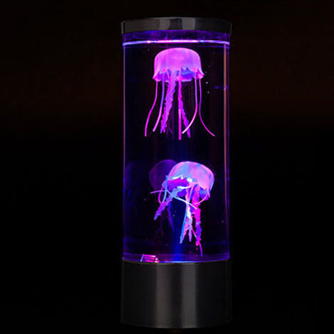 Colorful Jellyfish Night Lamp Cylindrical LED Night Light