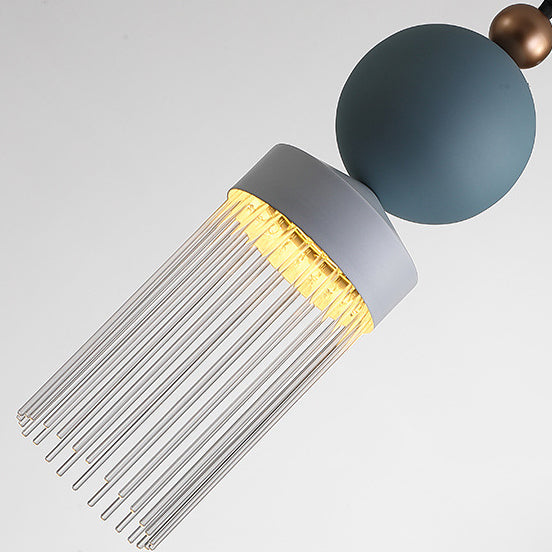 ثريا LED من الألومنيوم بتصميم عصري إبداعي غير منتظم لغرفة المعيشة 