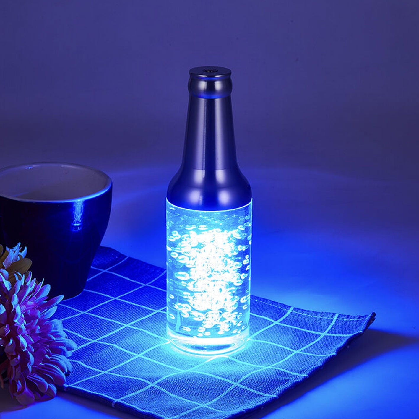 Creative Luminous Wine Bottle Rechargeable Touch Decorative LED Table Lamp