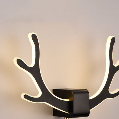 Contemporary Creative Antler Iron Acrylic LED Wall Sconce Lamp For Bedroom