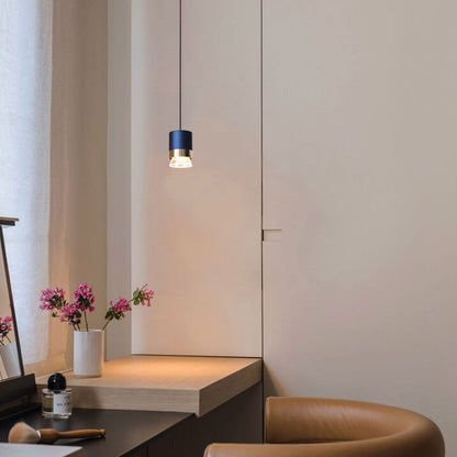 مصباح معلق LED أسطواني فاخر من الألومنيوم والأكريليك من Nordic Light 