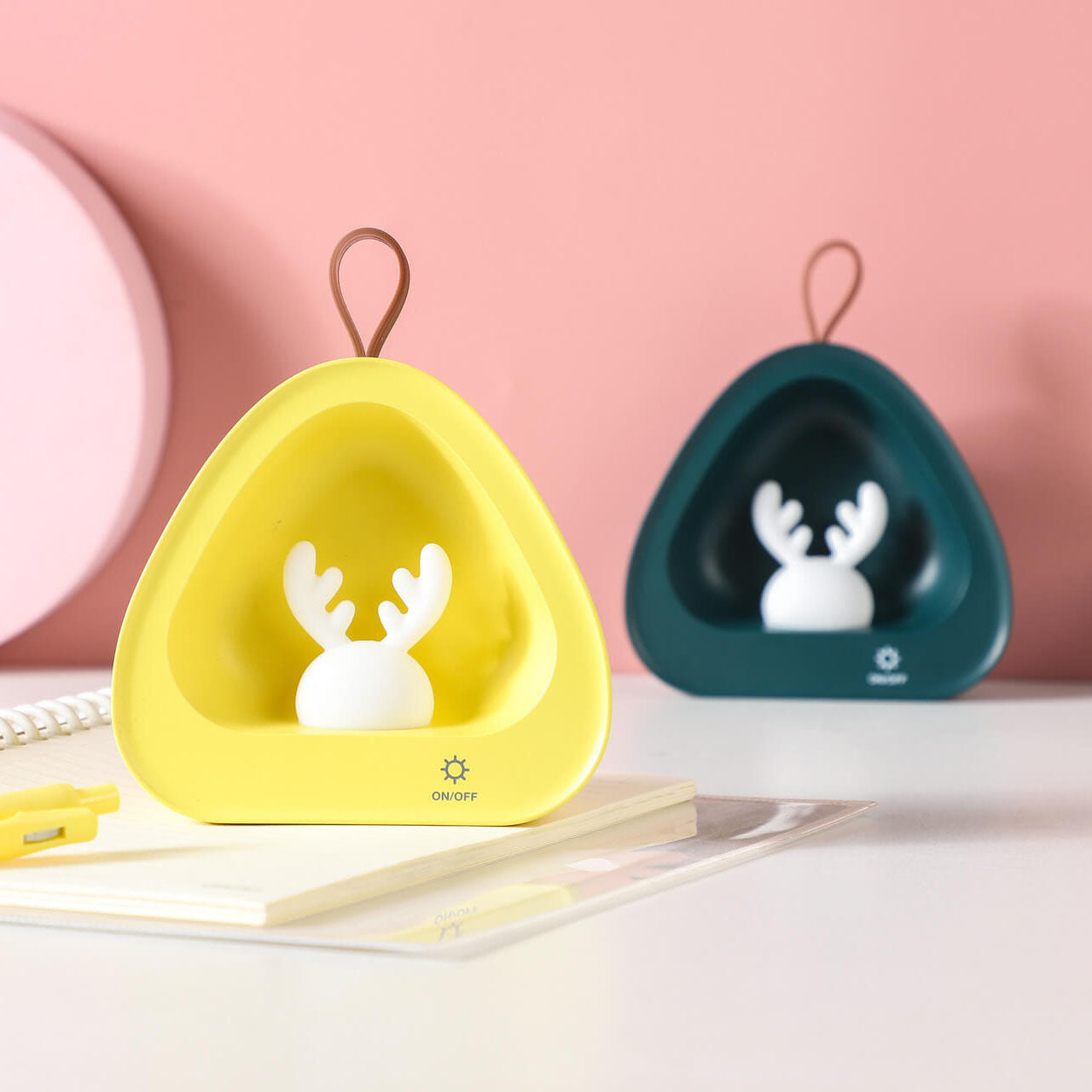 Creative Cute Deer Silicone USB Charging Portable LED Night Light Table Lamp