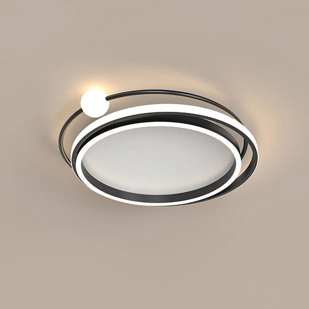 Modern Creative Circle Ring LED Flush Mount Ceiling Light