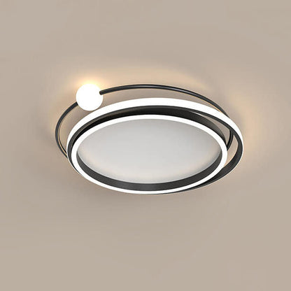Modern Creative Circle Ring LED Flush Mount Ceiling Light