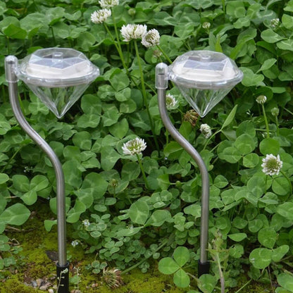 Solar Diamond Bend LED Outdoor Garden Decorative Path Light