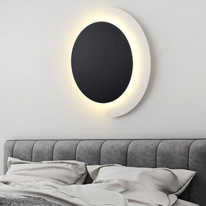Nordic Postmodern Solid Color Wrought Iron Acrylic LED Wall Sconce Lamp