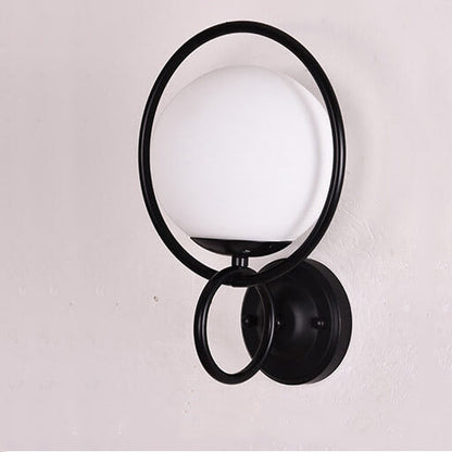 Modern Creative Circle Globe Shade 1-Light Wall Sconce Lamp
