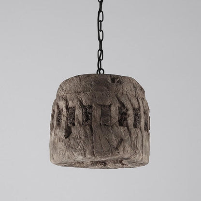 Industrial Vintage Resin Barrel 1-Light Pendant Light