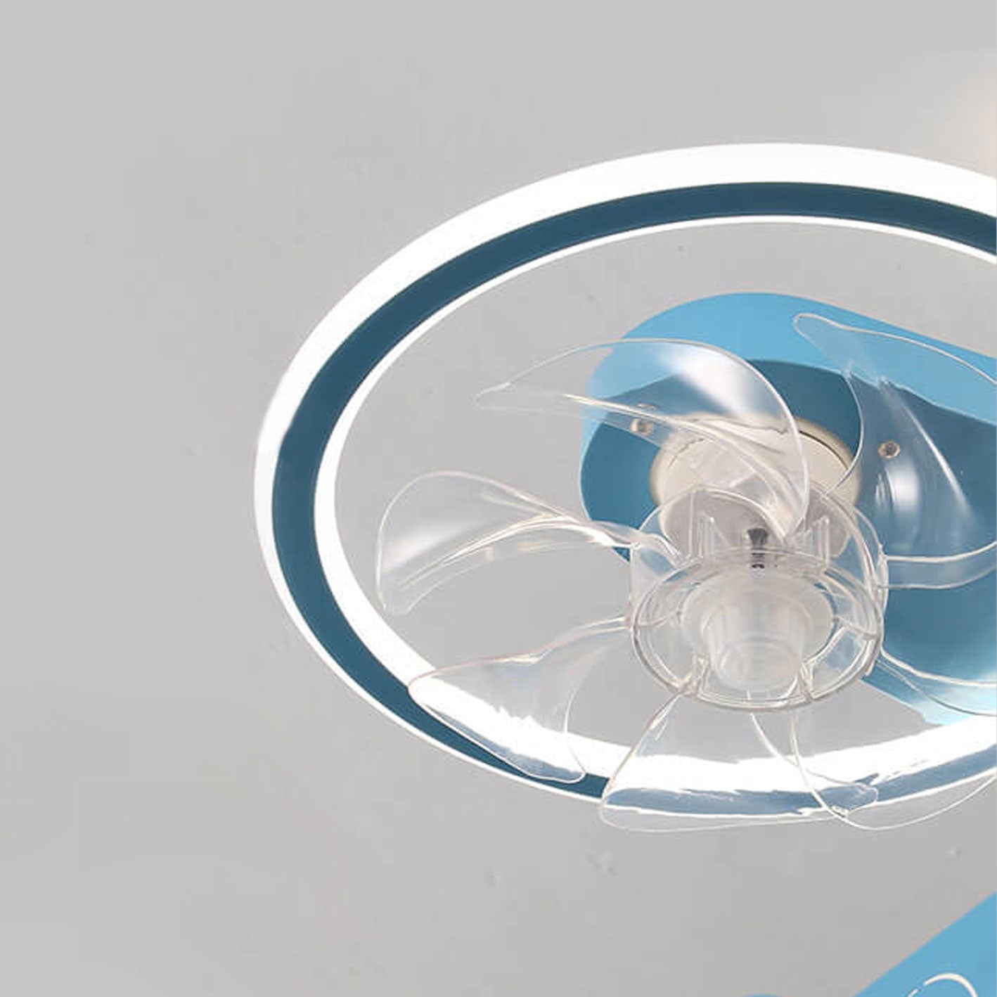 Creative Cartoon Aircraft Kids Flush Mount Ceiling Fan Light