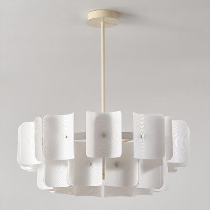 Modern Creative Round Rectangle Iron Aluminum PMMA LED Island Light Chandelier